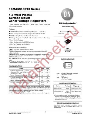 1SMA5917BT3 datasheet  